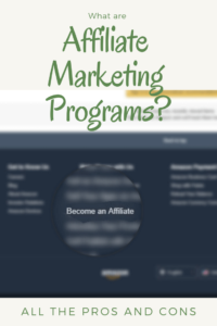what is affiliate marketing programs about