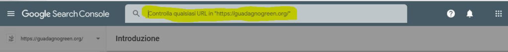 google search console add link