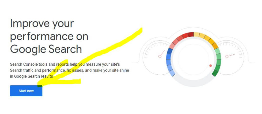 google search console start now